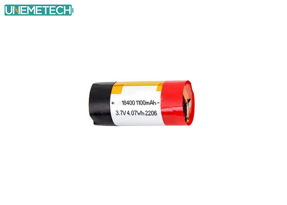 Qualität  3A Discharge Cylindrical Lithium Polymer Battery 18400 3.7V 1100mAh for E-Cigarettes Fabrik