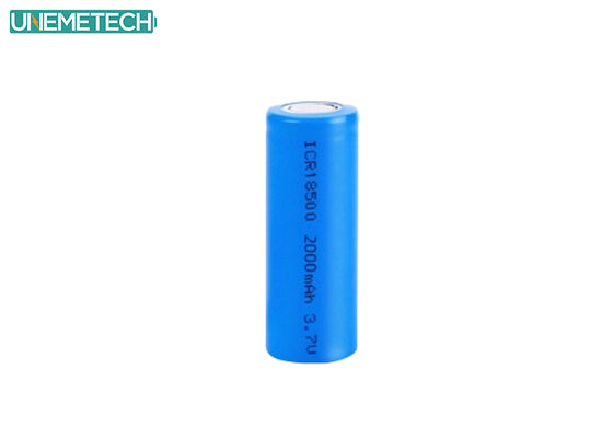 Qualität  18500 3.7V 2000mAh High Capacity Cylindrical Lithium Ion Battery for Power Tools Fabrik