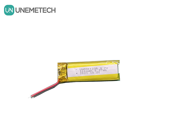 3.7V 100mAh 301235 Wiederaufladbare Lithium-Polymer-Batterie für Unterhaltungselektronik