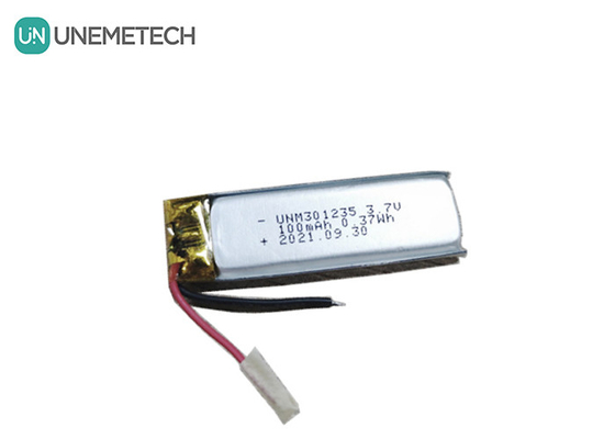 3.7V 100mAh 301235 Wiederaufladbare Lithium-Polymer-Batterie für Unterhaltungselektronik