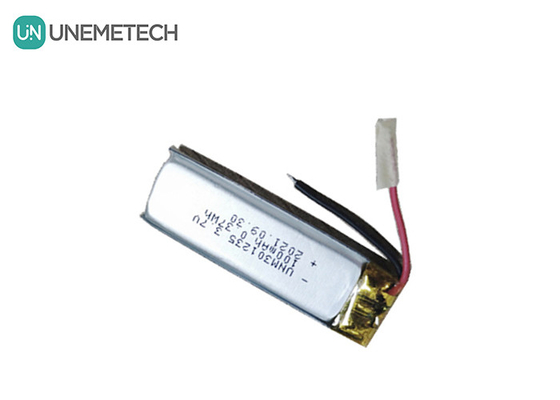 3.7V 100mAh 301235 Wiederaufladbare Lithium-Polymer-Batterie für Unterhaltungselektronik