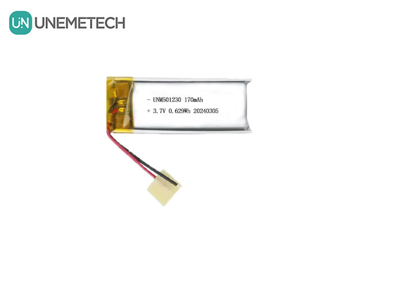 Wiederaufladbare Lithium-Polymer-Batterie 501230 3,7V 170mAh Li-Polymer-Batterie für drahtlose Ohrhörer