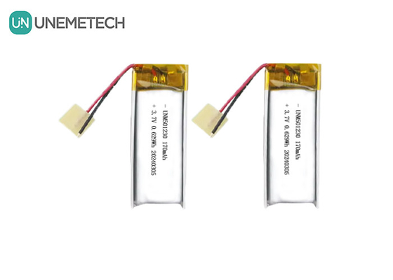 Wiederaufladbare Lithium-Polymer-Batterie 501230 3,7V 170mAh Li-Polymer-Batterie für drahtlose Ohrhörer