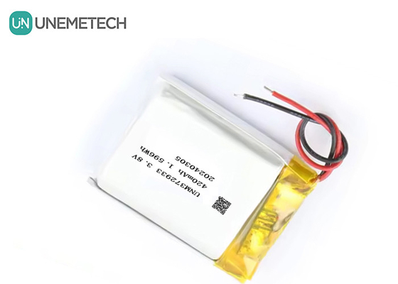 angepasste 3,8V 420mAh Lipo-Hochvoltbatterie 372933 4,35V Lithiumbatterie für Smart Watches