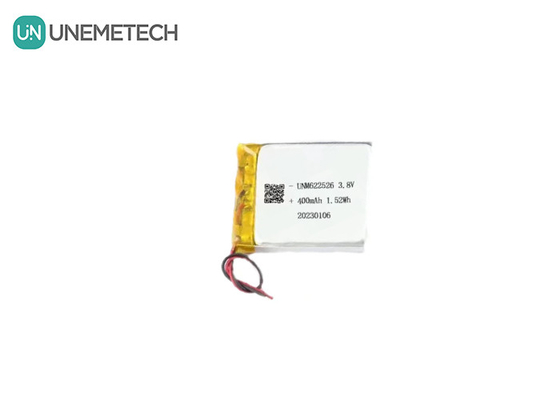 Custom 3.8V 400mAh Hochspannungs Lithium-Ionen-Batterie-Pack 622526 für Smart Watches