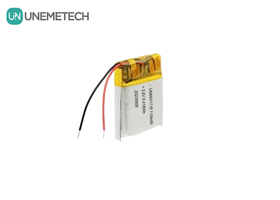 3.8V 441718 Hochspannung Polymer Lithium-Ionen-Batterie 110mAh für medizinisches Armband