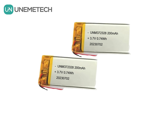3.7V Lipo-Wiederaufladbare Batterie 372328 3.7V 200mAh Li-Ionen-Polymerbatterie für elektronische Produkte