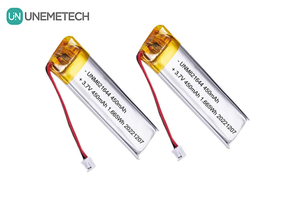UNEMETECH 3.7V 450mAh angepasste Lipo Akku 621644 für elektronische Feder