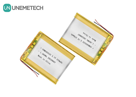 Li-Ionen-Polymer-Batterie 502533 3,7V 370mAh Wiederaufladbare Li-Polymer-Batterie für Telefonuhren
