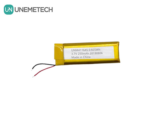 3.7V 250mAh Li-Polymer-Batterie 411645 / LiPo Wiederaufladbare Batterie für POS-Maschine