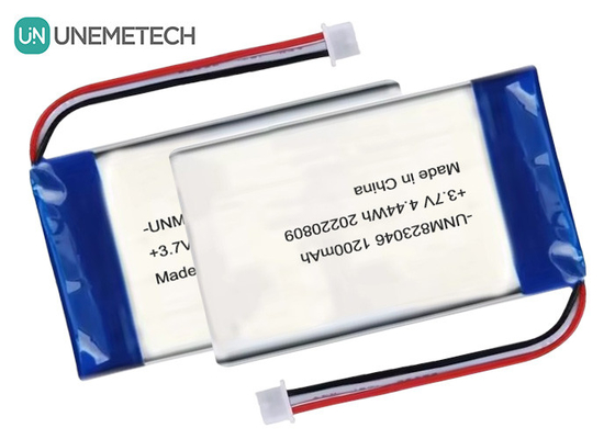 Wiederaufladbare Lithium-Polymer-Batterie 3,7 V 1200mah 4,44 Wh 823046 Taschen-Polymer-Batterie