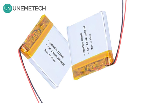 OEM 4.35V Hochspannungs-Lithium-Polymer-Batterien 1220mAh 683736 mit langer Lebensdauer