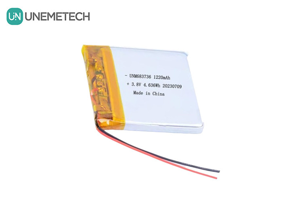 OEM 4.35V Hochspannungs-Lithium-Polymer-Batterien 1220mAh 683736 mit langer Lebensdauer