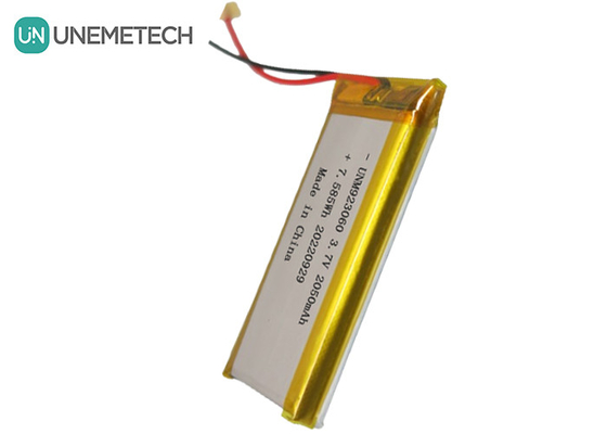 Individuell angepasste Lipo-Batteriepackung mit langer Lebensdauer 3.7V 2050mAh 923060 für digitale Produkte