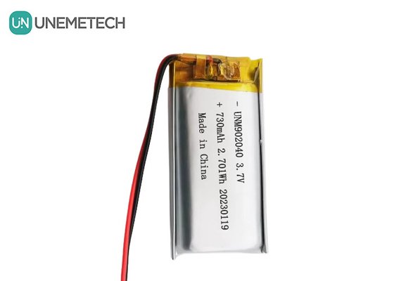 UL1642 Zertifikate Wiederaufladbare Lipo-Batterie 902040 3,7V 730mAh für Mobilgeräte