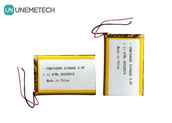 Wiederaufladbare Lipo-Hochspannung Batterie 3,8V 744068 3150mah Batterie für GPS-Tracking-System