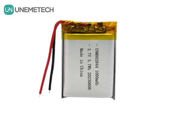 3.7V wiederaufladbare Li-Ionen-Batterie 1000mAh 802844 Li-Polymer-Batterie für kleine Haushaltsgeräte