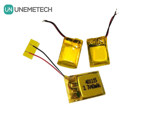 UNEMETECH 401115 Wiederaufladbare Lithium-Polymer-Batterie / 3,7V 40mAh Kopfhörerbatterie