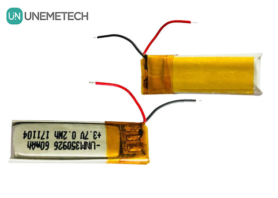 Mehr als 500 Zyklen Lebensdauer Wiederaufladbar 3.7V 60mAh Lithium-Ionen-Polymer 350926 Batterie für Kopfhörer