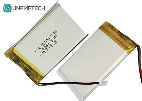 MSDS zugelassen 3.7V Polymer Lithium-Ionen-Batterie 1000mAh 523450 für den Heimgebrauch