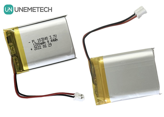 1200 mAh wiederaufladbare Li-Ionen-Polymer-Batterie mit 3,7 V 103040 für Unterhaltungselektronik