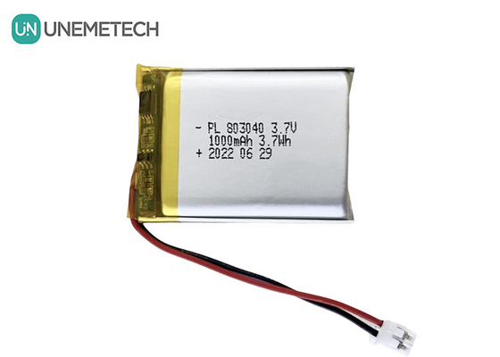 3.7V Lithium-Polymer-Batterie 803040 1000mAh Poly-Lithium-Batterie für kosmetische Geräte