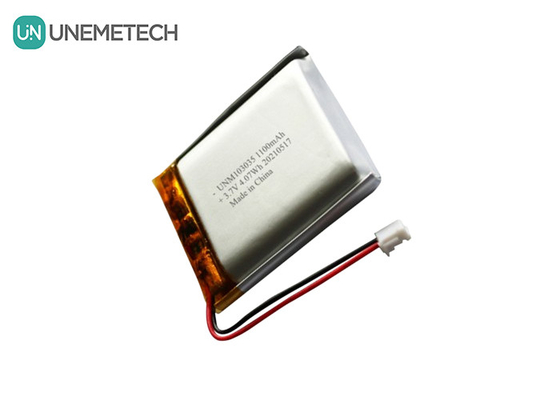 UNEMETECH 3.7V 1100mAh Lithium-Polymer-Batterie / lange Lebensdauer wiederaufladbare Lipo-Batterie 103035