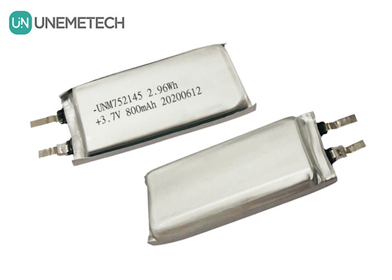 MSDS zugelassen 3.7V 800mAh wiederaufladbare Lithium-Polymer-Batterie 752145 für tragbare Geräte