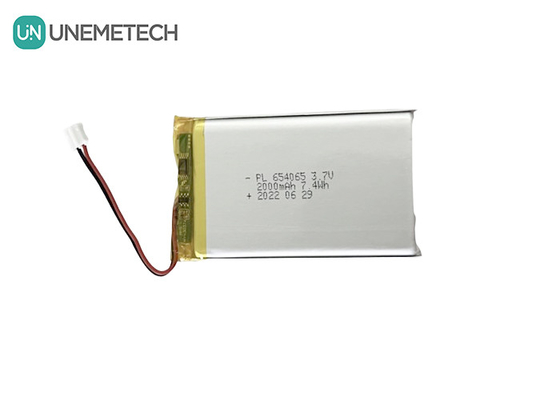 2000mAh 3,7V wiederaufladbare Lithium-Polymer-Batterie 654065 für elektronische Spielzeuge