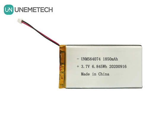3.7V Wiederaufladbare Lithium-Ionen-Polymerbatterie 1850mAh 564074 für medizinische Schönheitsgeräte