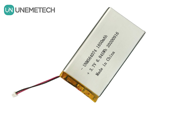 3.7V Wiederaufladbare Lithium-Ionen-Polymerbatterie 1850mAh 564074 für medizinische Schönheitsgeräte