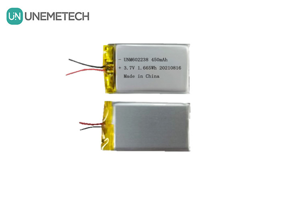 4.2V wiederaufladbare Lithium-Polymer-Batterie 602238 3,7V 450mAh für Unterhaltungselektronik