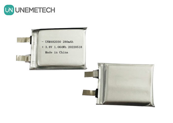 3.8V 280mAh Lipo-Batterie 482030 4,35V Hochspannungs-Li-Ionen-Polymer-Batterie CE-Genehmigung