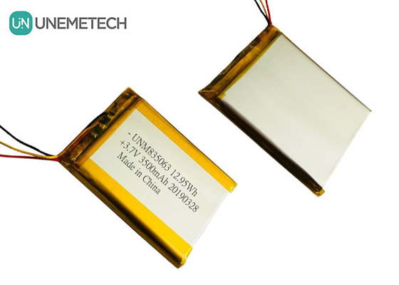 3.7V 3500mAh Lithium Polymer Batterie 835063 für medizinische Schönheitsgeräte