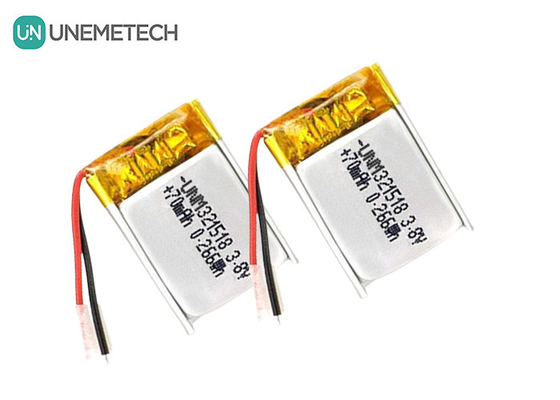3.8V Li-Ionen-Hochspannung Batterie Ultra-kleine Lipo-Batterie 4,35V 70mAh 321518 Für GPS-Tracker