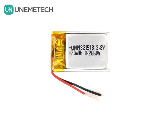 3.8V Li-Ionen-Hochspannung Batterie Ultra-kleine Lipo-Batterie 4,35V 70mAh 321518 Für GPS-Tracker