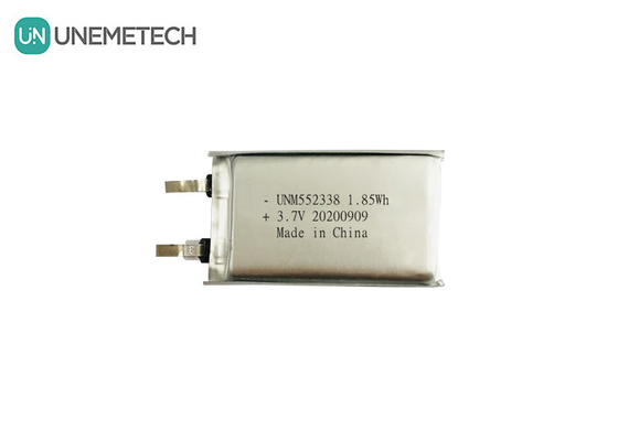 3.7V 500mAh kundenspezifische wiederaufladbare Lithium-Polymer-Batterie 552338 für 3C-Digitale Produkte