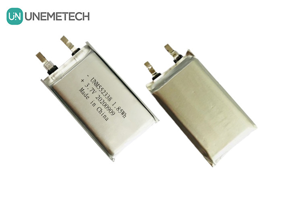 3.7V 500mAh kundenspezifische wiederaufladbare Lithium-Polymer-Batterie 552338 für 3C-Digitale Produkte