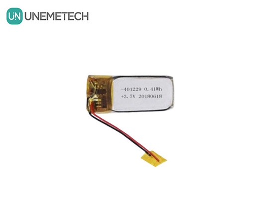 Benutzerdefinierte Li-Ionen-Polymer-Batterie 3,7 V 110mAh 401229 Kleine Lipo-Batterie zum Aufladen von Kopfhörern