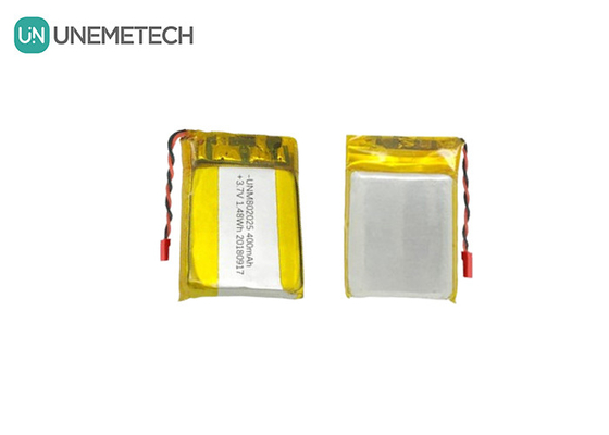 802025 Lithium-Polymer-Batterie 3,7 V 400 mAh Wiederaufladbare LiPO-Batterien für GPS-Tracker