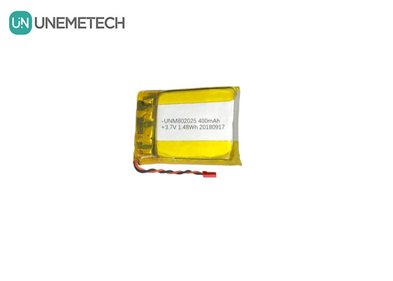 802025 Lithium-Polymer-Batterie 3,7 V 400 mAh Wiederaufladbare LiPO-Batterien für GPS-Tracker