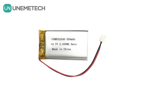 552540 Prismatische Silber Akkus 3.7V 550mAh für PET-Tracker