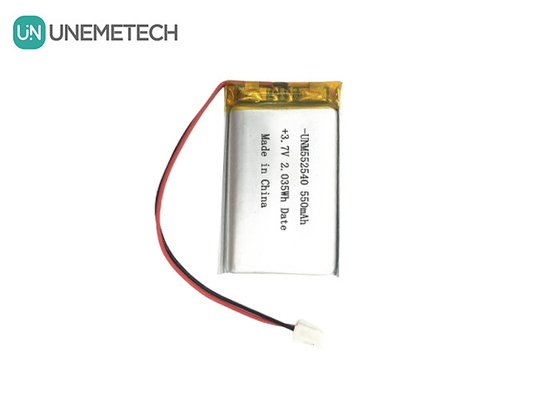 552540 Prismatische Silber Akkus 3.7V 550mAh für PET-Tracker