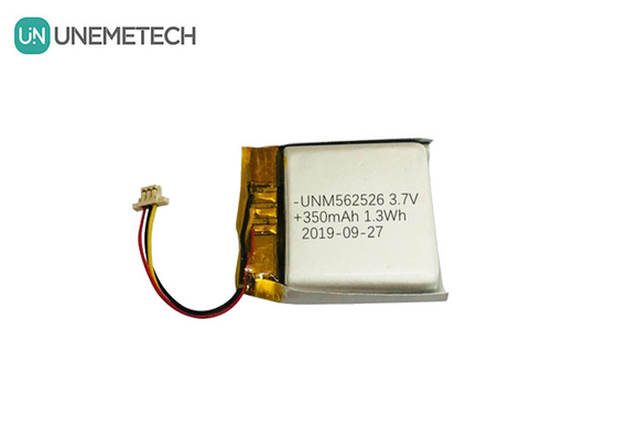 4.2V 350mAh Custom Lithium-Ionen-Polymer-Batterien 562526 1,0C Entladung für digitale Produkte