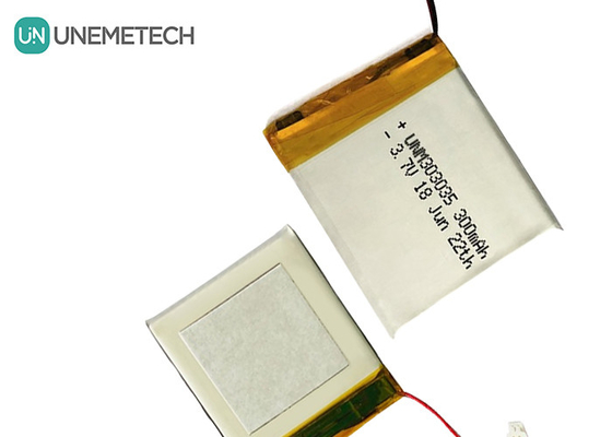 300 mAh Lithium-Polymer-Batterie 303035 Nennspannung 3,7 V Lipo-Batterie MSDS genehmigt