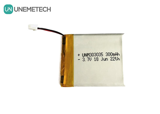 300 mAh Lithium-Polymer-Batterie 303035 Nennspannung 3,7 V Lipo-Batterie MSDS genehmigt