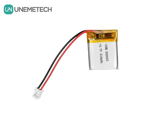 3.7V 210mAh Custom Lithium Polymer Batterie 502025 mit PCB und Blei Drähte für E-Bike System