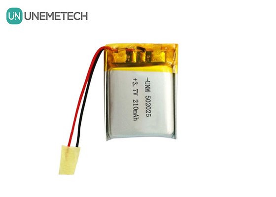 3.7V 210mAh Custom Lithium Polymer Batterie 502025 mit PCB und Blei Drähte für E-Bike System