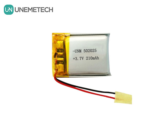 3.7V 210mAh Custom Lithium Polymer Batterie 502025 mit PCB und Blei Drähte für E-Bike System