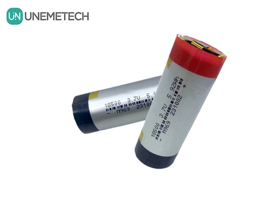 3A Zylindrische LiPo-Batterie 3.7V 1600mAh 18500 Lithium-Polymer-Batterie für Unterhaltungselektronik